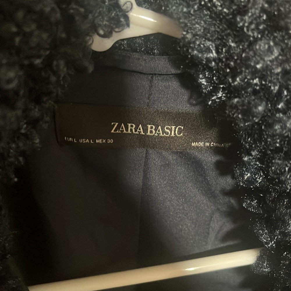 Zara Basic Blue Winter Jacket Size Medium Very Wa… - image 2